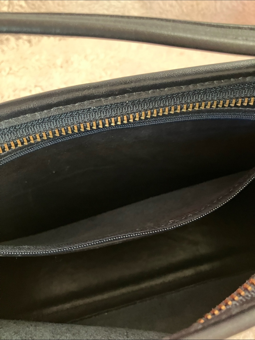 Navy Blue Vintage Coach 9059 Legacy Small Hobo Leather USA Made January 2002 - Picture 14 of 16